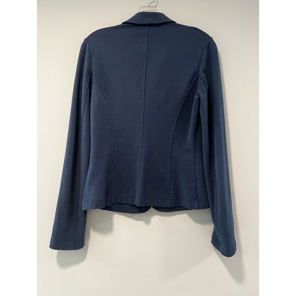 Marella Sport Casual Blazer w Patch Pockets Blue Medium - Picture 2 of 4